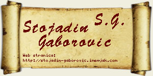 Stojadin Gaborović vizit kartica
